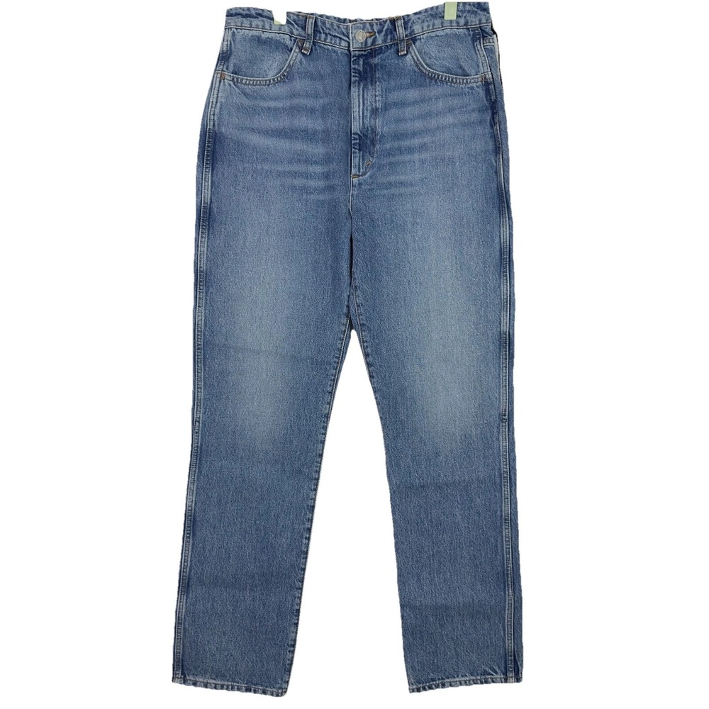 Re/Done 70s Cigarette Jeans Women's Size 31 Blue Sea High Rise Straight NWT
